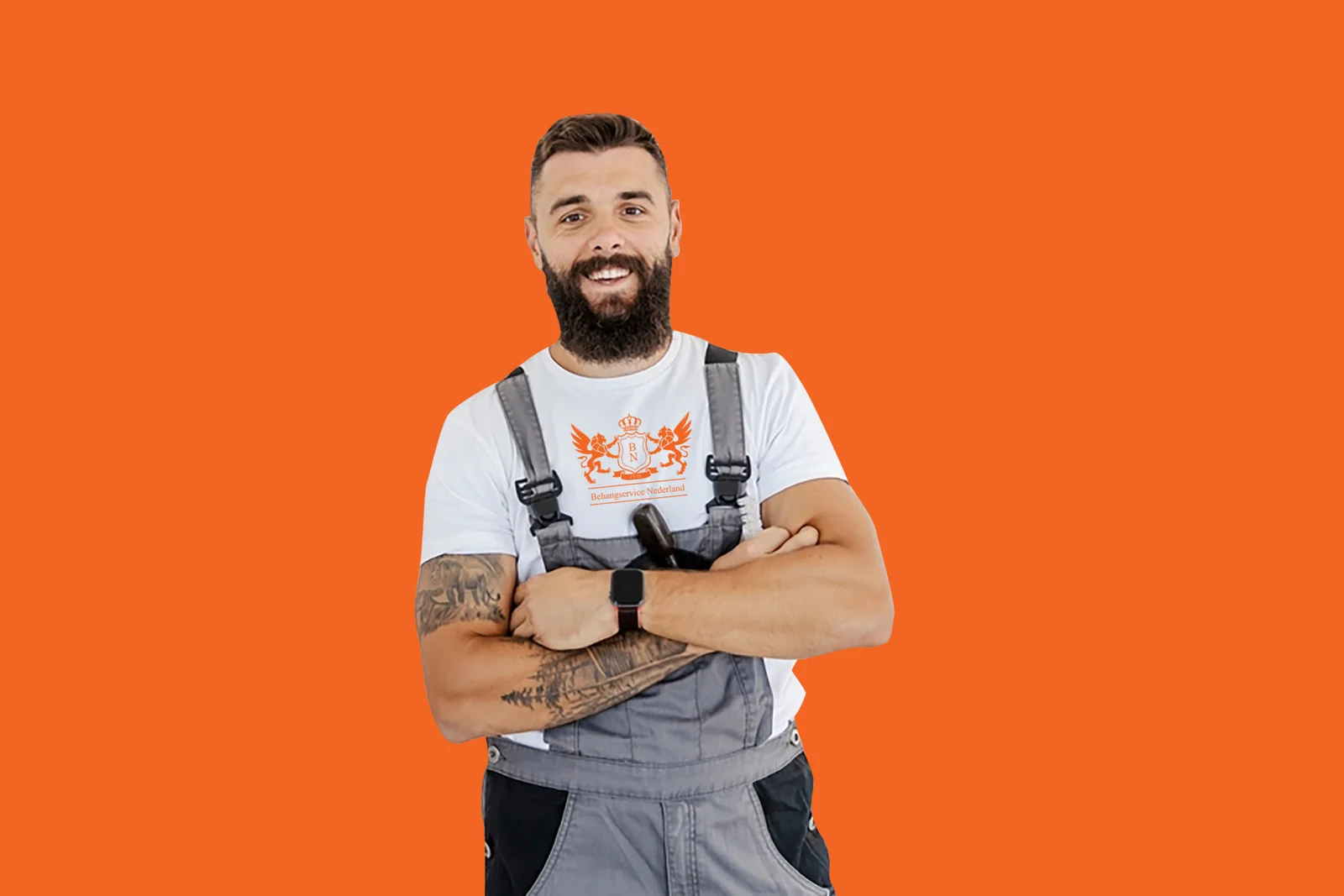 Dit is Jan onze renovlies behanger in Amersfoort die bekend staat om zijn strakke werk.